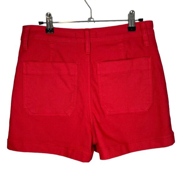 Madewell Women's High Waist Shorts - Red - Picture 6 of 12